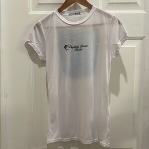 Maya White Daytona Beach Graphic Tee